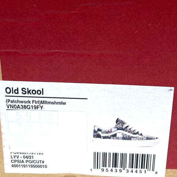 VANS Shoes OLD SKOOL Men's Casual Patchwork Floral Low Top Sneakers VN0A38G19FY - Picture 10 of 10